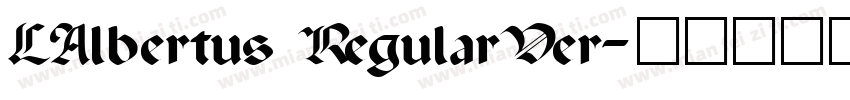 LAlbertus RegularVer字体转换